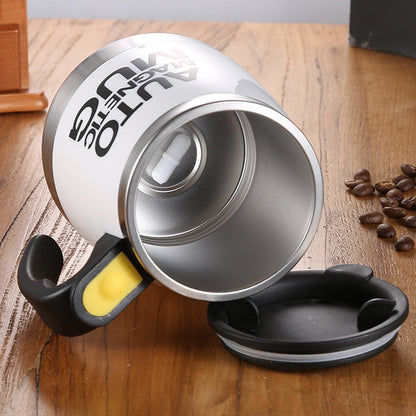 ELECTROPRIME Automatic Mixing Cup Coffee Cup Portable Household Mixer(White)