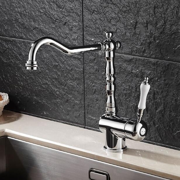 ELECTROPRIME Kitchen Bathroom Faucet Hot and Cold Faucet Taps Sink Without Hose