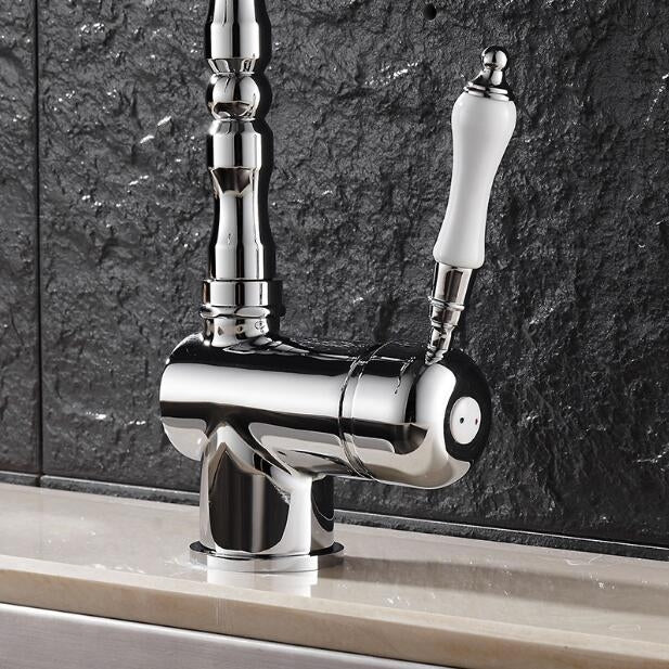 ELECTROPRIME Kitchen Bathroom Faucet Hot and Cold Faucet Taps Sink Without Hose