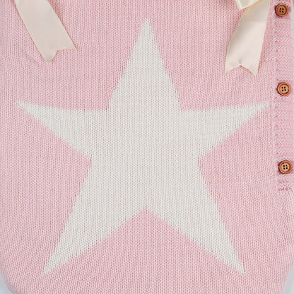 ELECTROPRIME Newborns Five Star Knitted Sleeping Bags Winter, Color: Pink