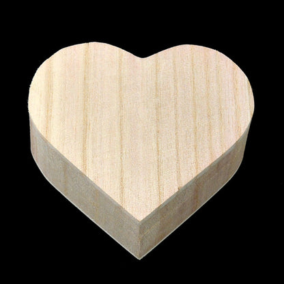 ELECTROPRIME Crafts Magnet Buckle Love Box Daily Makeup Retro Heart-shaped Wooden Storage Box