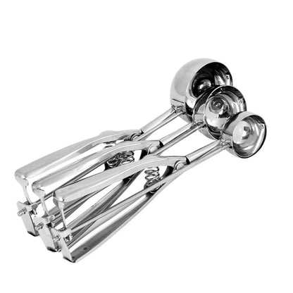 ELECTROPRIME Thick Stainless Steel Ice Cream Spoon Fruit Digging Spoon 4cm