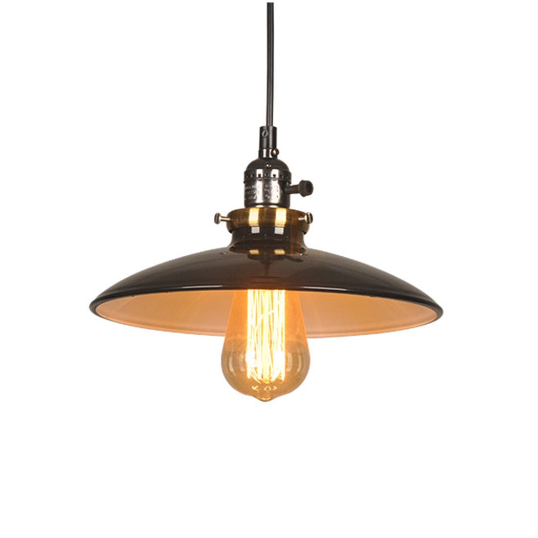 ELECTROPRIME Retro Creative Personality Attic Study Room Chandelier with 4W LED Light Bulb(Black)