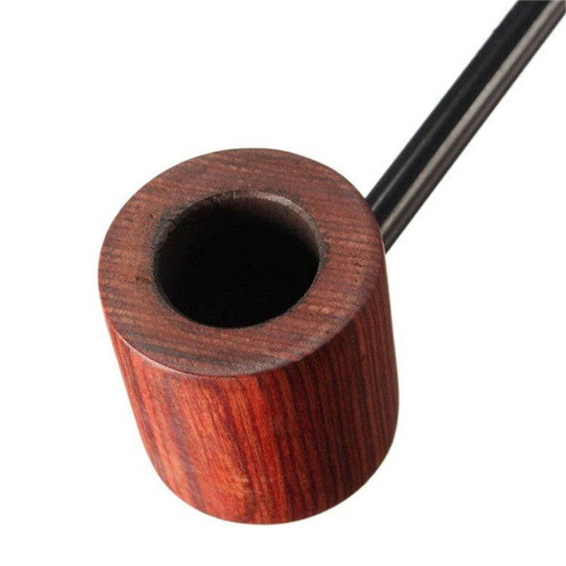 ELECTROPRIME Ebony Smoking Pipe Popeye Portable Creative Smoking Pipe Herb Tobacco Pipes Gifts(Black)