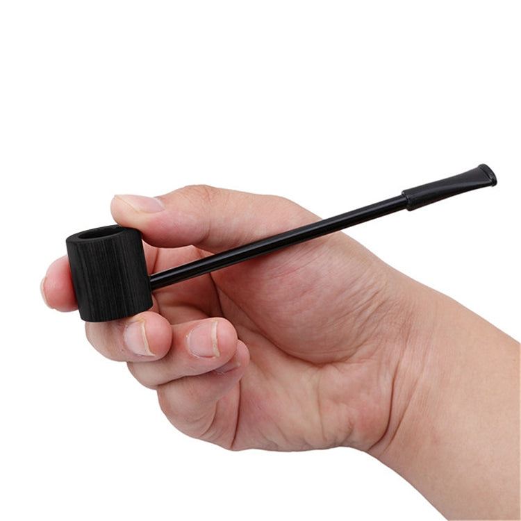 ELECTROPRIME Ebony Smoking Pipe Popeye Portable Creative Smoking Pipe Herb Tobacco Pipes Gifts(Black)