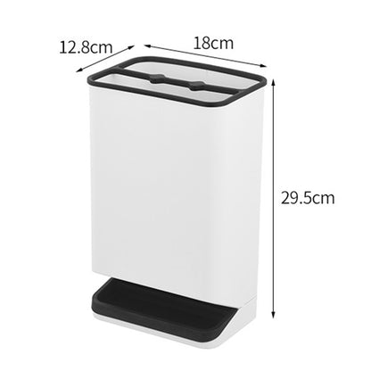 ELECTROPRIME Plastic Detachable Leakproof Type Partition Umbrella Storage Rack(Black  )