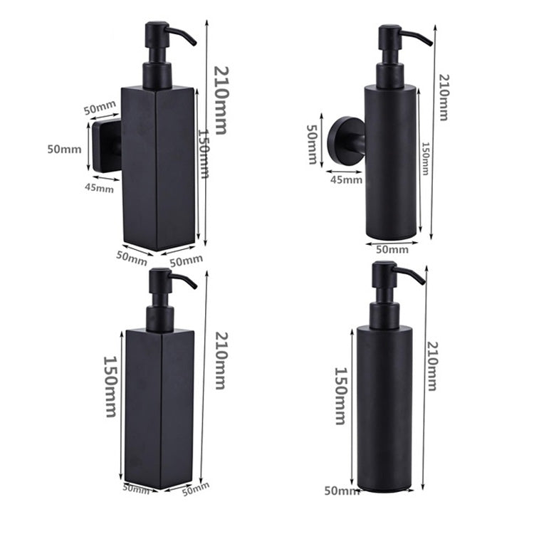 ELECTROPRIME 304 Stainless Steel Wall-mounted Manual Soap Dispenser, Style:Square Table Top