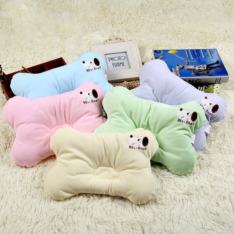 ELECTROPRIME Four Seasons Cervical Protection Anti-head Stereotype Baby Pillow(Green)