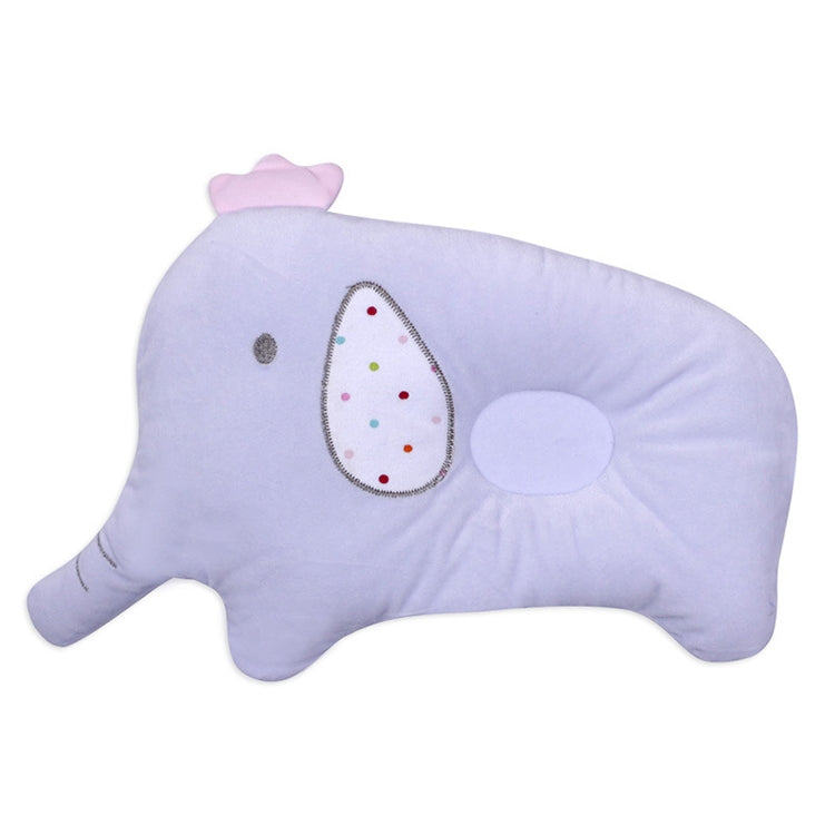 ELECTROPRIME Baby Breathable Elephant Neck Cervical Pillow Anti-head Correction Head Shape Pillow(Purple)