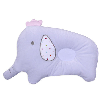 ELECTROPRIME Baby Breathable Elephant Neck Cervical Pillow Anti-head Correction Head Shape Pillow(Purple)