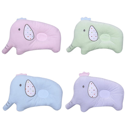 ELECTROPRIME Baby Breathable Elephant Neck Cervical Pillow Anti-head Correction Head Shape Pillow(Green)