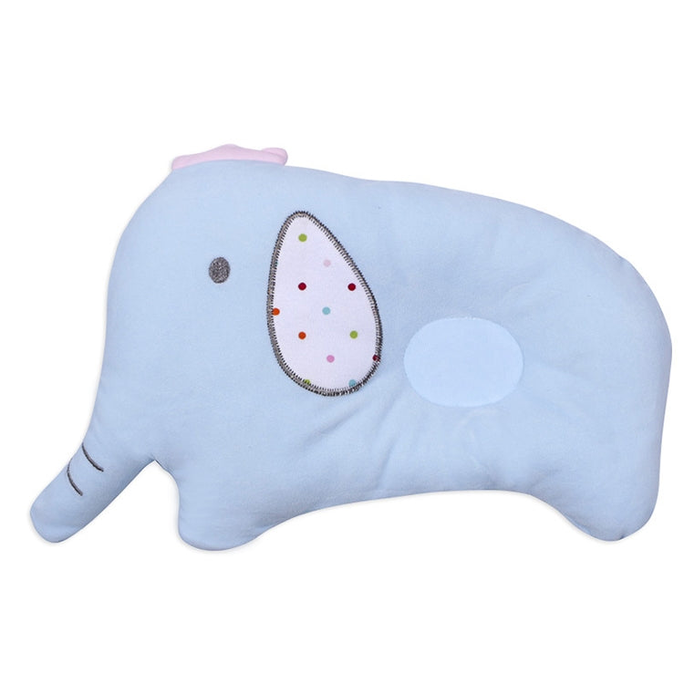 ELECTROPRIME Baby Breathable Elephant Neck Cervical Pillow Anti-head Correction Head Shape Pillow(Blue)