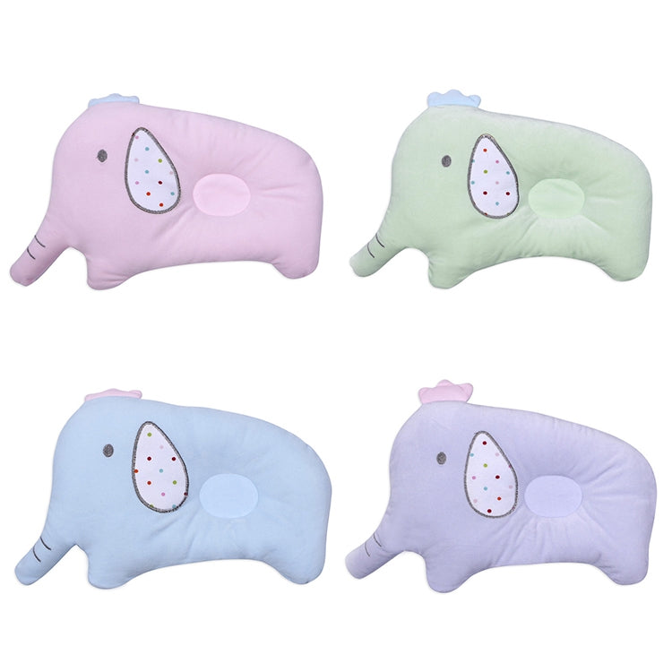 ELECTROPRIME Baby Breathable Elephant Neck Cervical Pillow Anti-head Correction Head Shape Pillow(Blue)