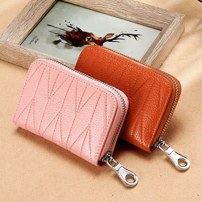 ELECTROPRIME Multi-card Zipper Card Bit Card Small Purse Simple Organ Card Package(Black)