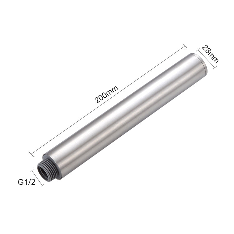 ELECTROPRIME Three-piece Suit Bathroom Water Saving Pressurization Stainless Steel Round Bar Handheld Nozzle Shower Head