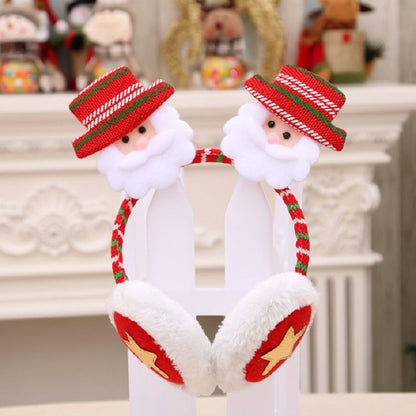 ELECTROPRIME Women Men Christmas Earmuffs Head Hoop Cute Cartoon Decoration for For Winter(Old Men)