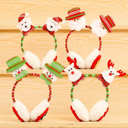 ELECTROPRIME Women Men Christmas Earmuffs Head Hoop Cute Cartoon Decoration for For Winter(Snowmen)