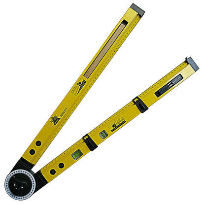 ELECTROPRIME 0-270 Degrees Multi-function Line Gauge Woodworking Scriber Compass Slope Measurement Angle Meter
