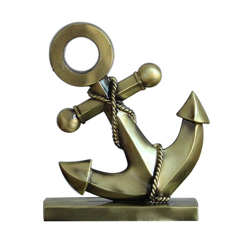ELECTROPRIME Retro Wrought Iron Anchor Model Ornaments Creative Counter Display Decoration Furnishings