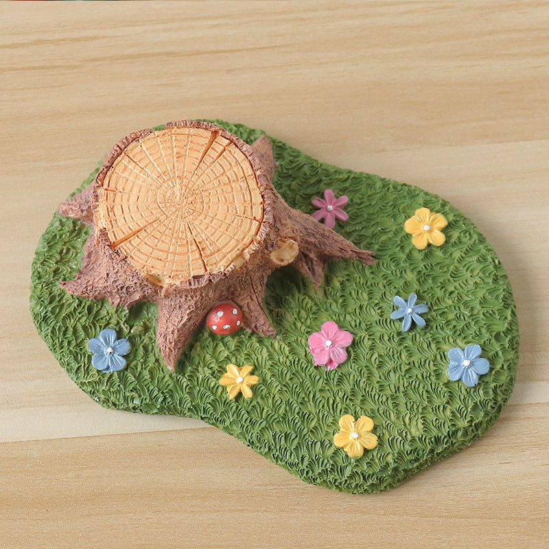 ELECTROPRIME Pastoral Micro Landscape Landscaping Resin Ornaments Without Hedgehog