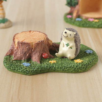 ELECTROPRIME Pastoral Micro Landscape Landscaping Resin Ornaments Without Hedgehog