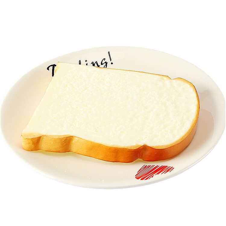 ELECTROPRIME PU Simulation Bread Slice Model Photography Props Home Decoration Window Display
