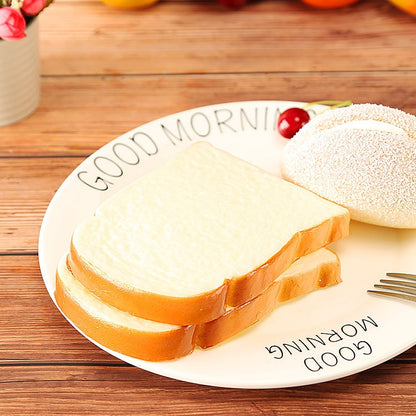 ELECTROPRIME PU Simulation Bread Slice Model Photography Props Home Decoration Window Display