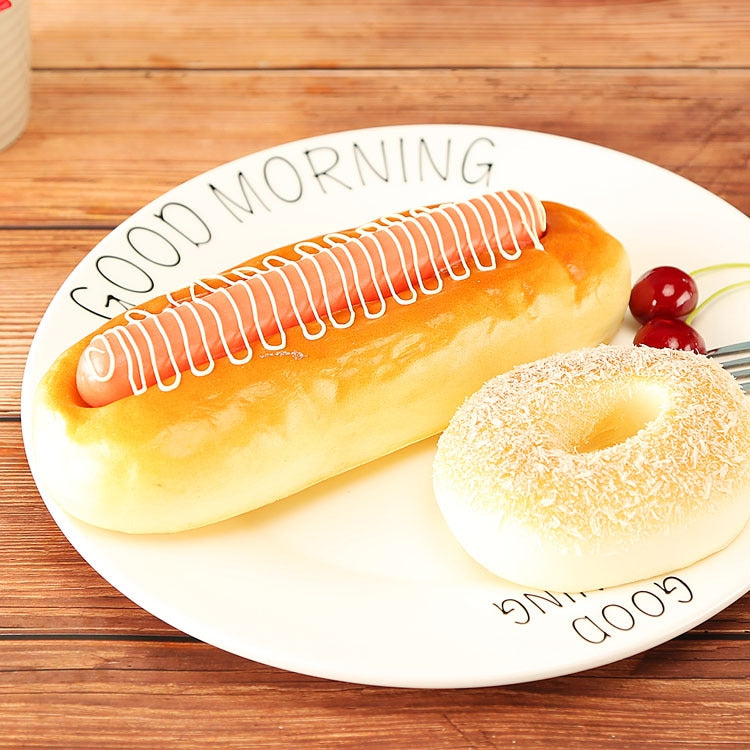 ELECTROPRIME PU Simulation Bread Model Ham Bread Display Photography Props Home Decoration Window Display