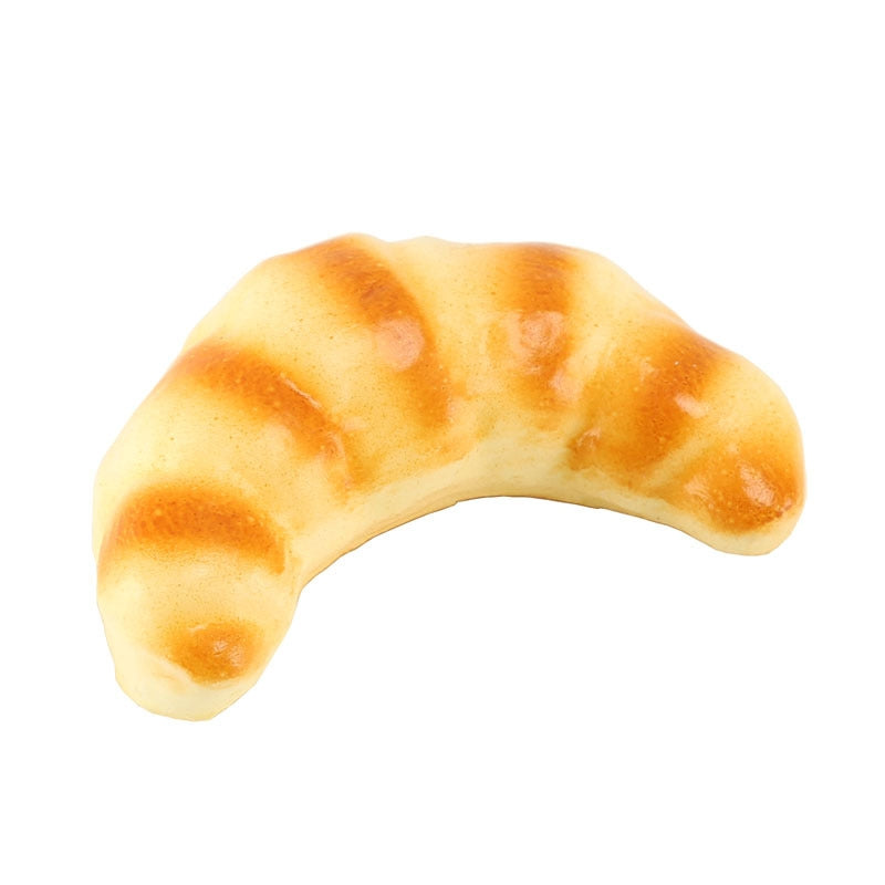 ELECTROPRIME Simulation Bread Model PU Small Horns Bread Ornaments Photography Props Home Decoration Window Display