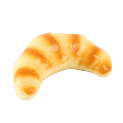 ELECTROPRIME Simulation Bread Model PU Small Horns Bread Ornaments Photography Props Home Decoration Window Display