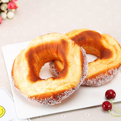 ELECTROPRIME PU Simulation Circle Powder Bread Model Photography Props Home Window Display