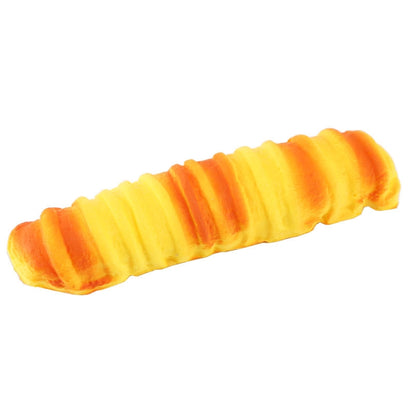 ELECTROPRIME PU Simulation Small Caterpillar Bread Model Photography Props Home Decoration Window Display