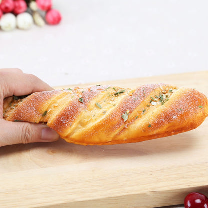 ELECTROPRIME PU Simulation S-shaped Sesame Bread Model Photography Props Home Engineering Window Display