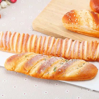 ELECTROPRIME PU Simulation S-shaped Sesame Bread Model Photography Props Home Engineering Window Display