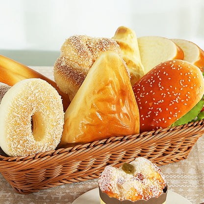 ELECTROPRIME Simulation PU Bread Model Photography Props Home Engineering Bakery Window Display