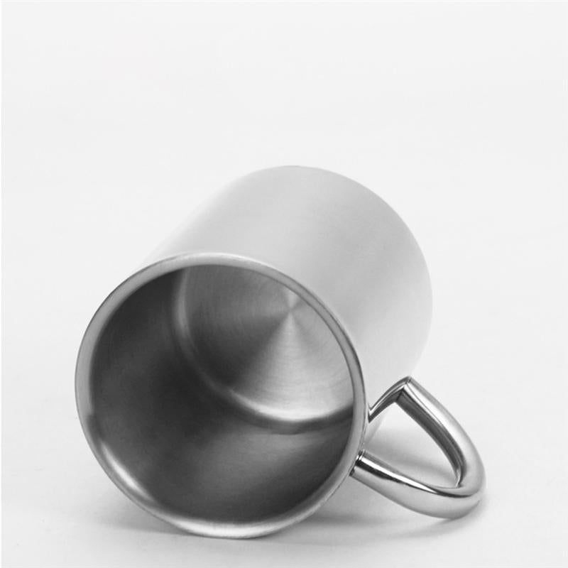 ELECTROPRIME 304 Stainless Steel Double Insulation Coffee Drink Milk Water Mugs Durable Drinking Cup with Lid 280ml