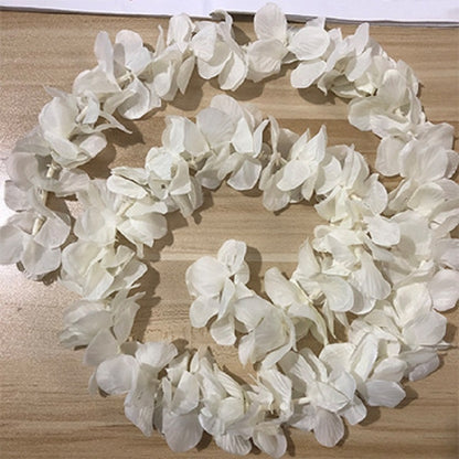 ELECTROPRIME 10 PCS 1M Simulation Orchids String Wedding Arrangement Flower Strip Stage Decoration Supplies(Pure White)