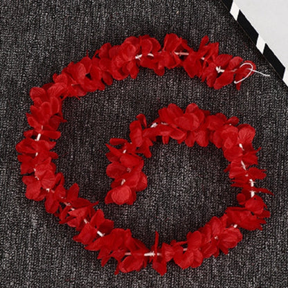 ELECTROPRIME 10 PCS 1M Simulation Orchids String Wedding Arrangement Flower Strip Stage Decoration Supplies(Red)