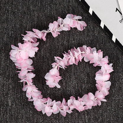 ELECTROPRIME 10 PCS 1M Simulation Orchids String Wedding Arrangement Flower Strip Stage Decoration Supplies(Pink)