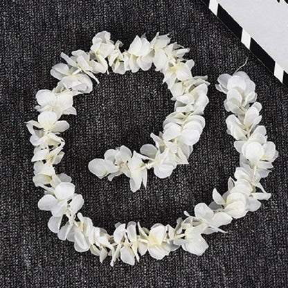 ELECTROPRIME 10 PCS 1M Simulation Orchids String Wedding Arrangement Flower Strip Stage Decoration Supplies(Milk White)