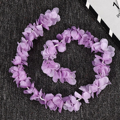 ELECTROPRIME 10 PCS 1M Simulation Orchids String Wedding Arrangement Flower Strip Stage Decoration Supplies(Purple)