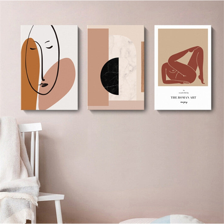 ELECTROPRIME Niche Art Abstract Combination Decorative Painting Hotel Apartment Club Modern Minimalist Painting, Size:50X70  cm(Frameless E)