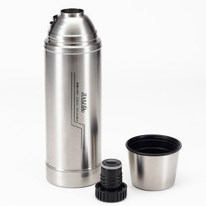ELECTROPRIME Outdoor Travel Household Stainless Steel Vacuum Insulation Pot, Capacity: 1L