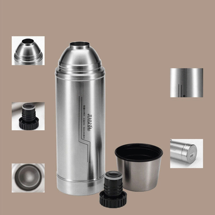 ELECTROPRIME Outdoor Travel Household Stainless Steel Vacuum Insulation Pot, Capacity: 1L