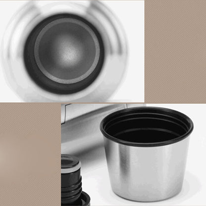 ELECTROPRIME Outdoor Travel Household Stainless Steel Vacuum Insulation Pot, Capacity: 1L