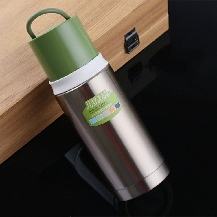 ELECTROPRIME Portable Car Student Child Business Tea Insulation Cold Stainless Steel Vacuum Flask, Capacity: 300-400ml