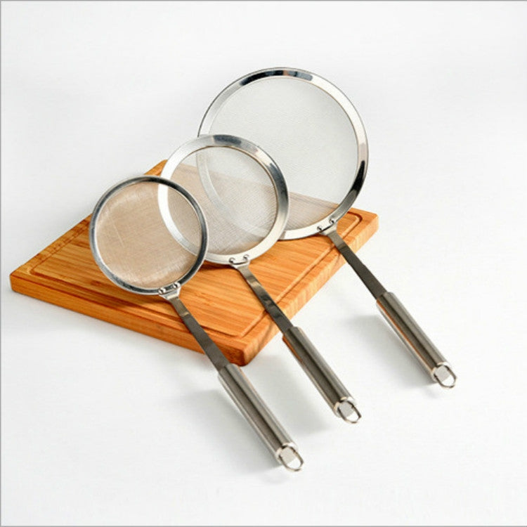 ELECTROPRIME Stainless Steel Fruit Juice Soy Milk Oil Case Hot Pot Flour Dregs Filter Grease Leak, Specification: 10cm