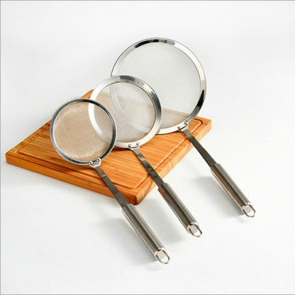 ELECTROPRIME Stainless Steel Fruit Juice Soy Milk Oil Case Hot Pot Flour Dregs Filter Grease Leak, Specification: 16cm