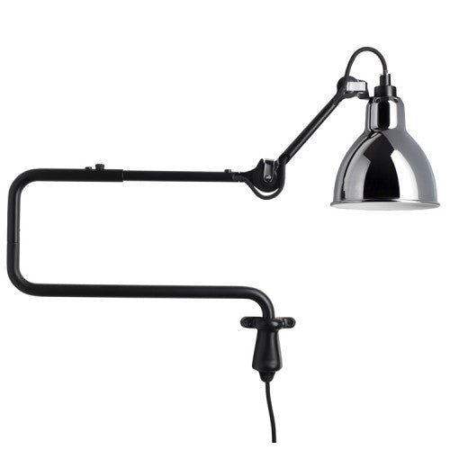 ELECTROPRIME Classic Adjustable Modern Industrial Long Swing Arm Wall Lamp with LED Light Source(Chrome)