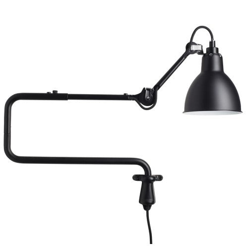 ELECTROPRIME Classic Adjustable Modern Industrial Long Swing Arm Wall Lamp with LED Light Source(Black)